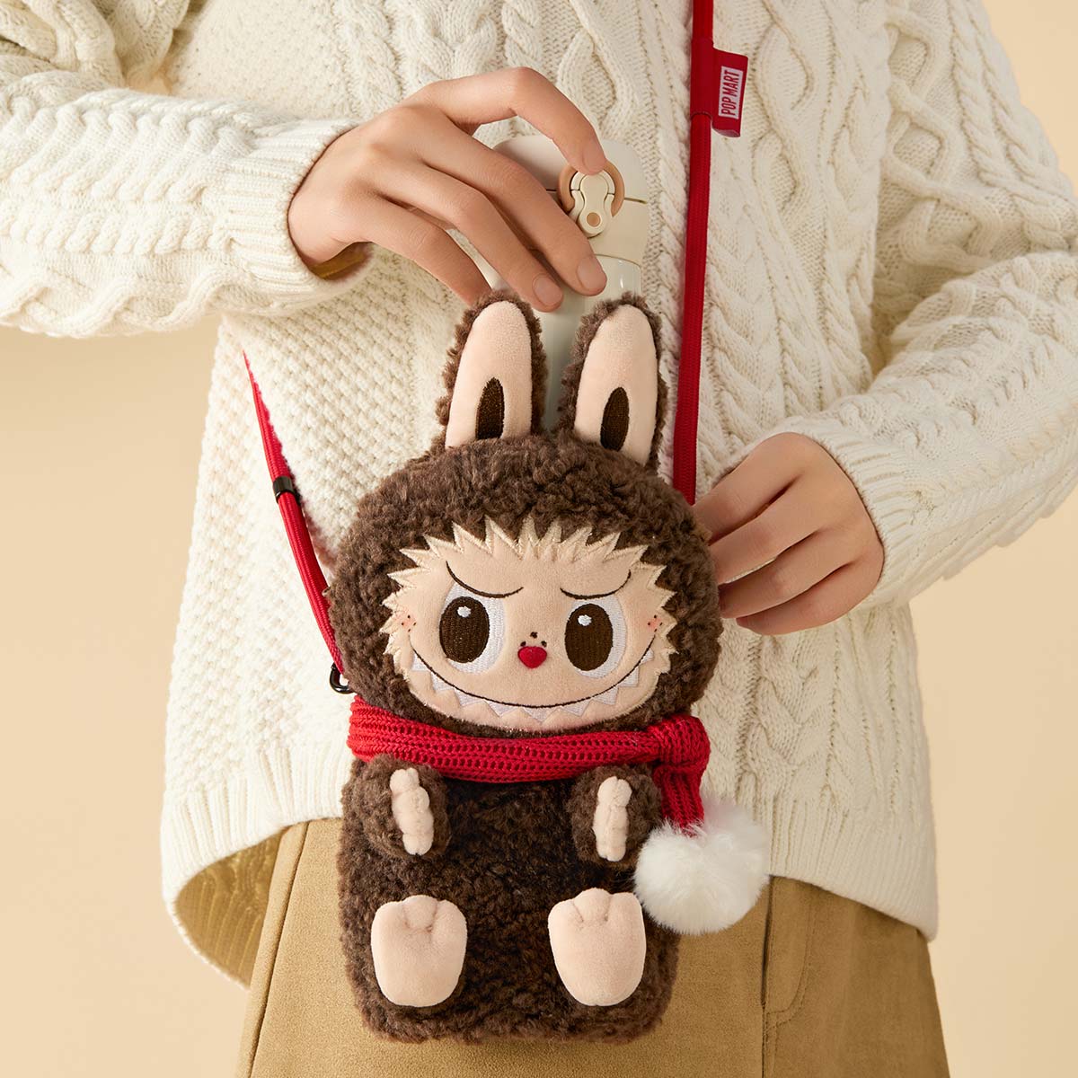 Pop Mart Labubu The Monsters Classic Series Plush Doll Shoulder Bag