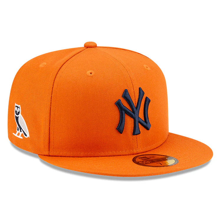 New Era OVO x MLB 2024 New York Yankees Fire Orange 59FIFTY Fitted Cap