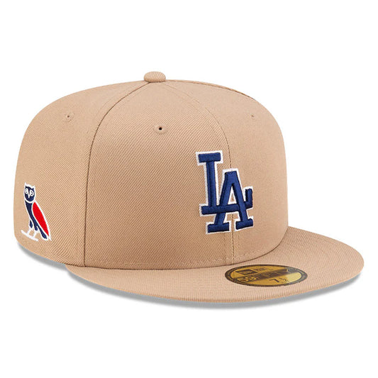 New Era OVO x MLB 2024 Los Angeles Dodgers Camel 59FIFTY Fitted Cap