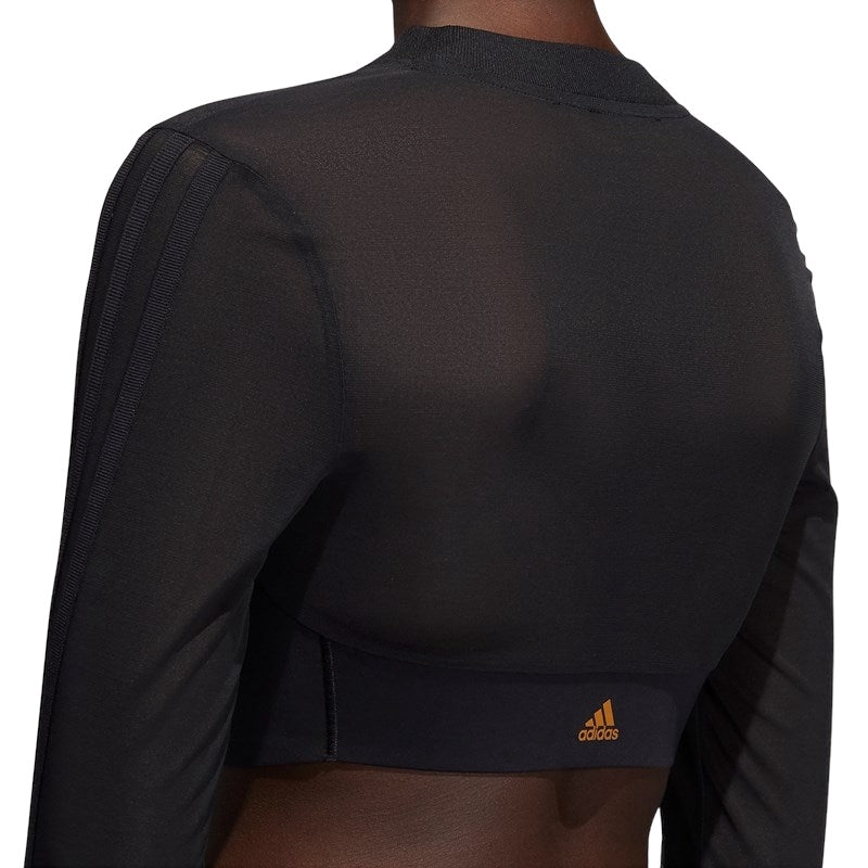 adidas x Ivy Park Mesh Crop Top Blouse Black