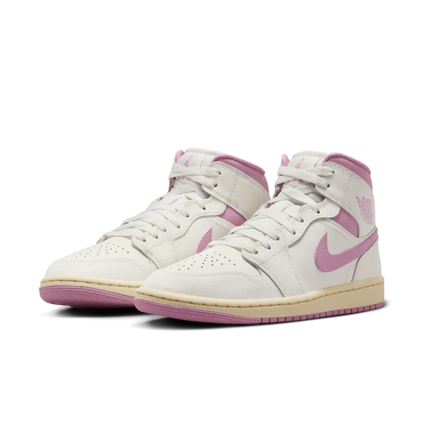 Women Air Jordan 1 Mid "Sail/Pink/Coconut Milk"
