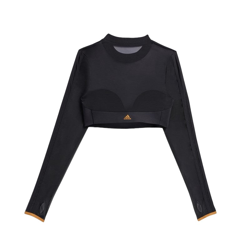 adidas x Ivy Park Mesh Crop Top Blouse Black