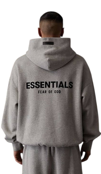 Fear of God Essentials Dark Oatmeal Hoodie