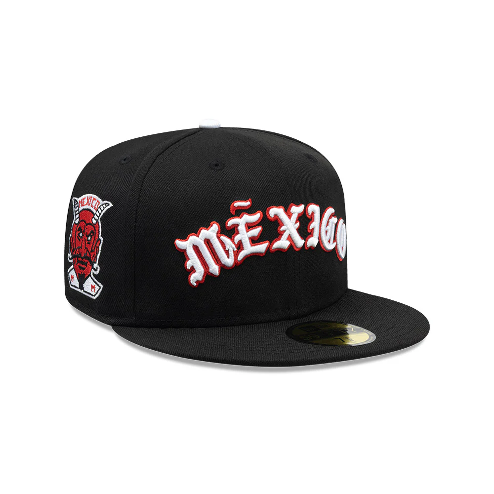 Diablos Rojos del México X Born X Raised X New Era Wordmark LMB 59FIFTY