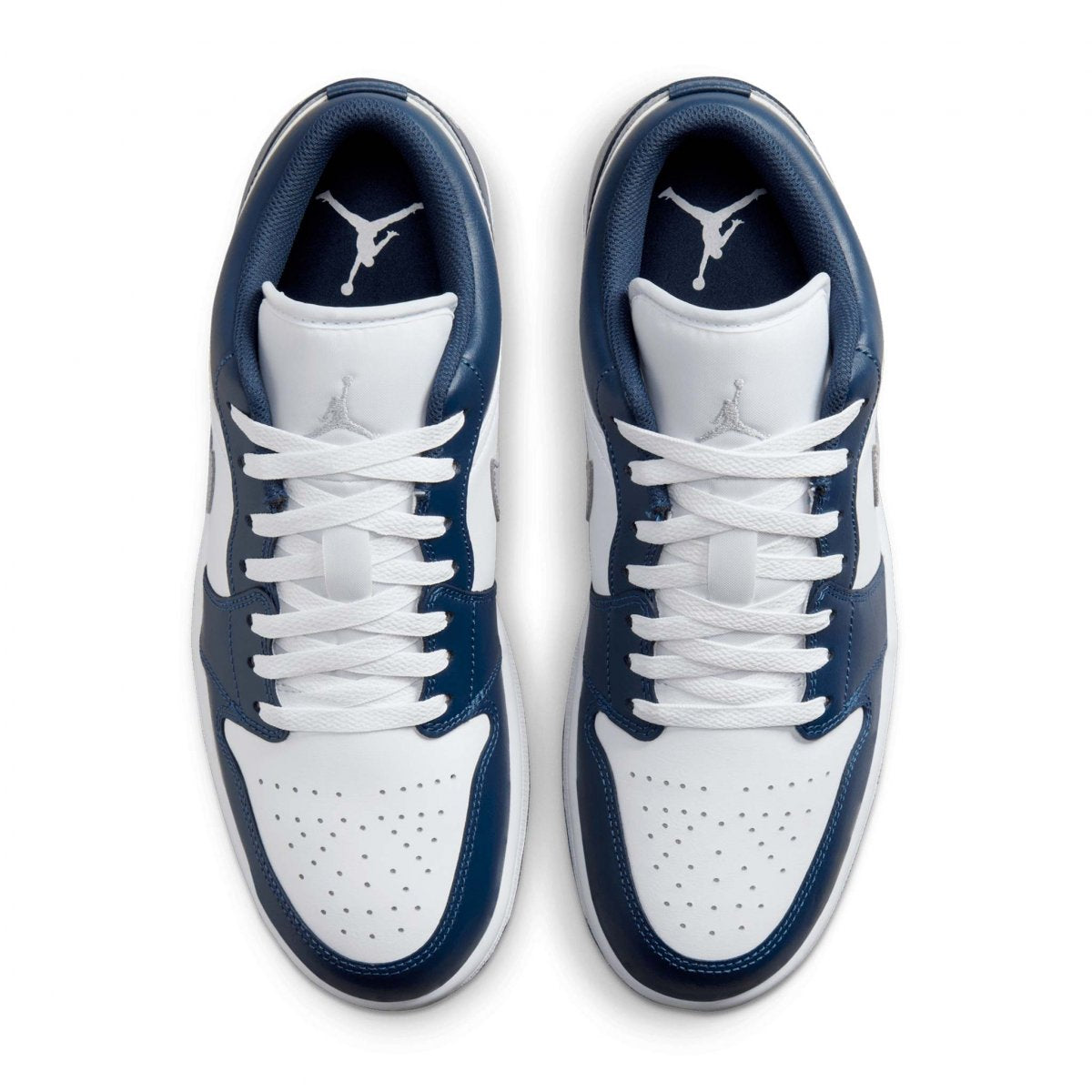Air Jordan 1 Low White/Wolf Grey-Midnight Navy
