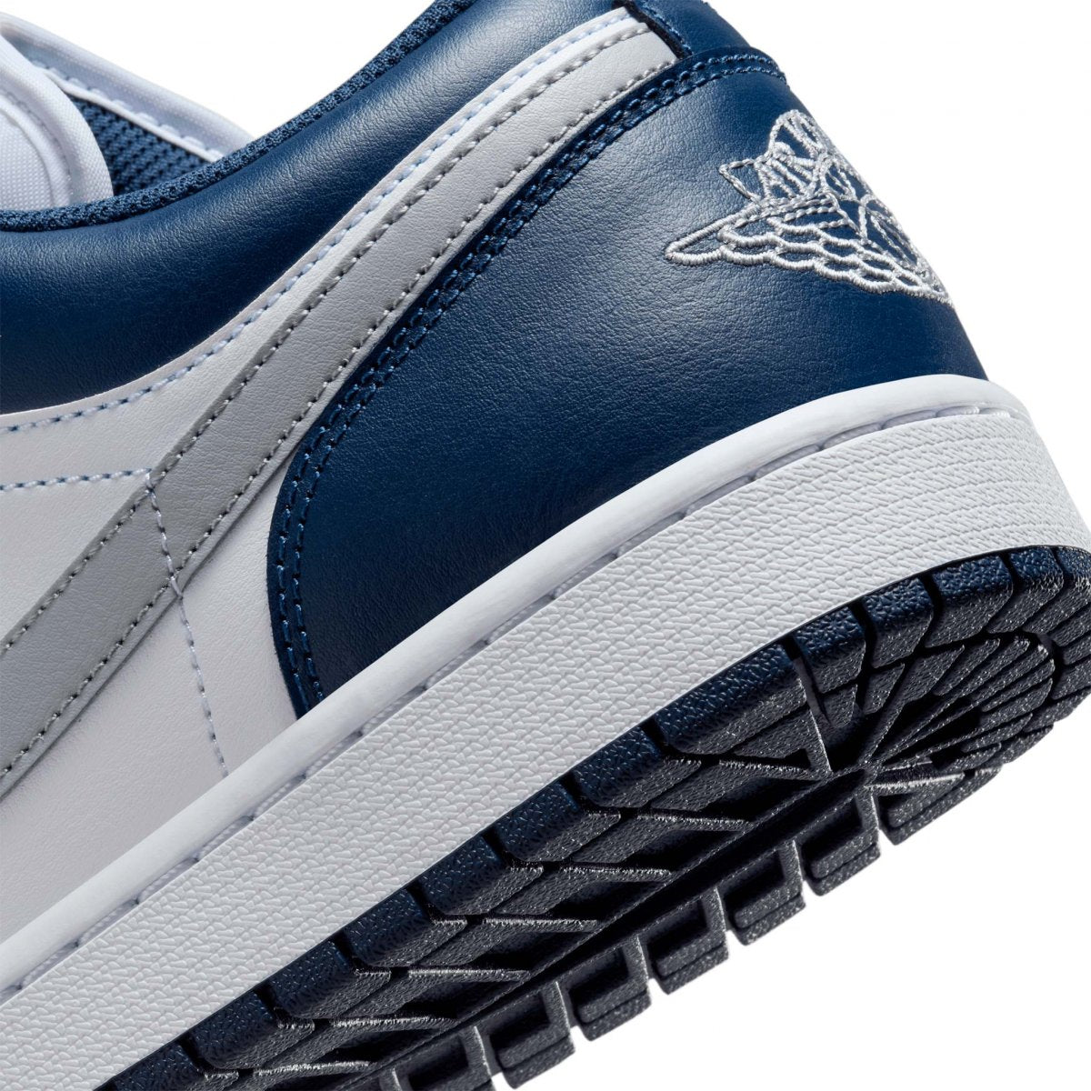 Air Jordan 1 Low White/Wolf Grey-Midnight Navy