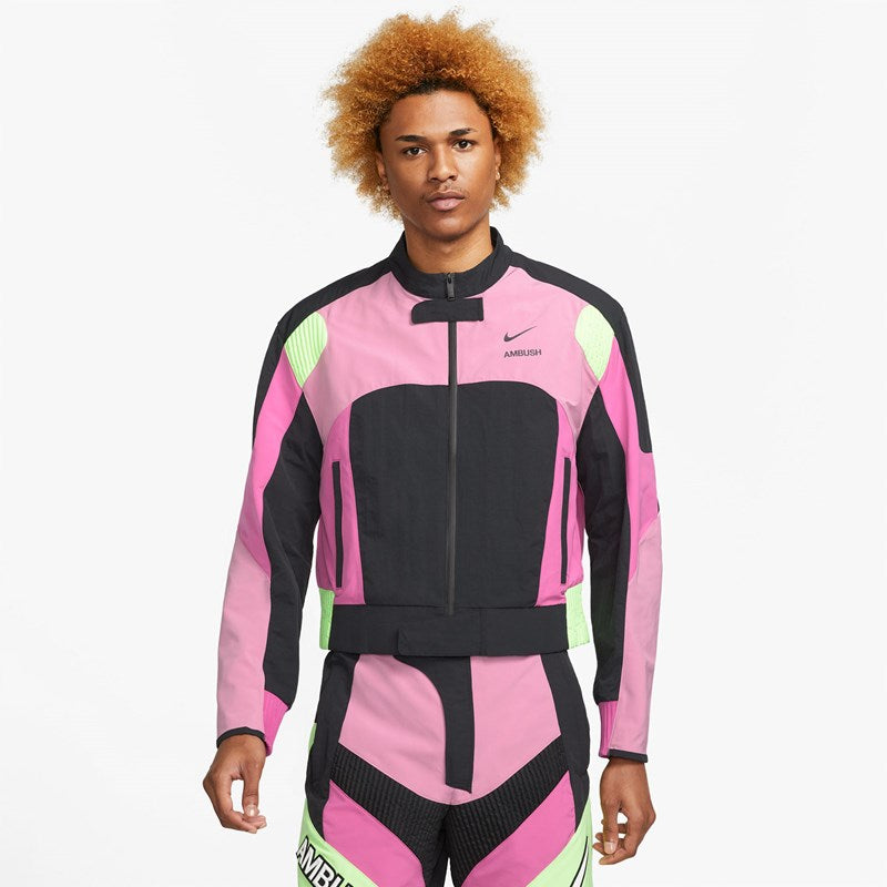Nike x Ambush Moto Jacket Magic Flamingo/Black