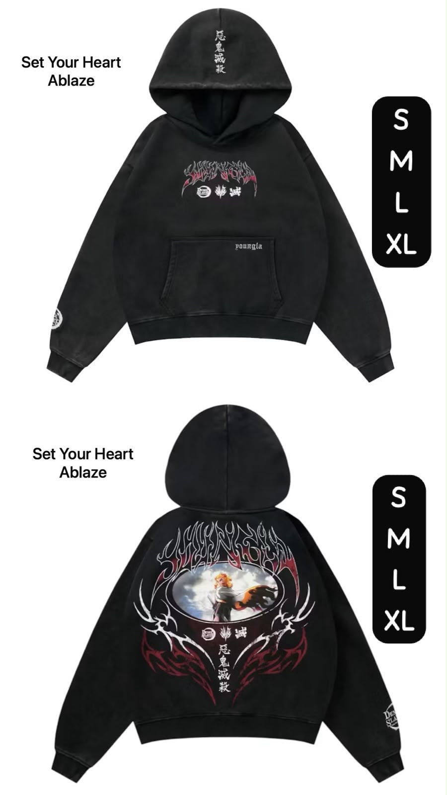 YoungLA x Demon Slayer "Set your hearth ablaze"