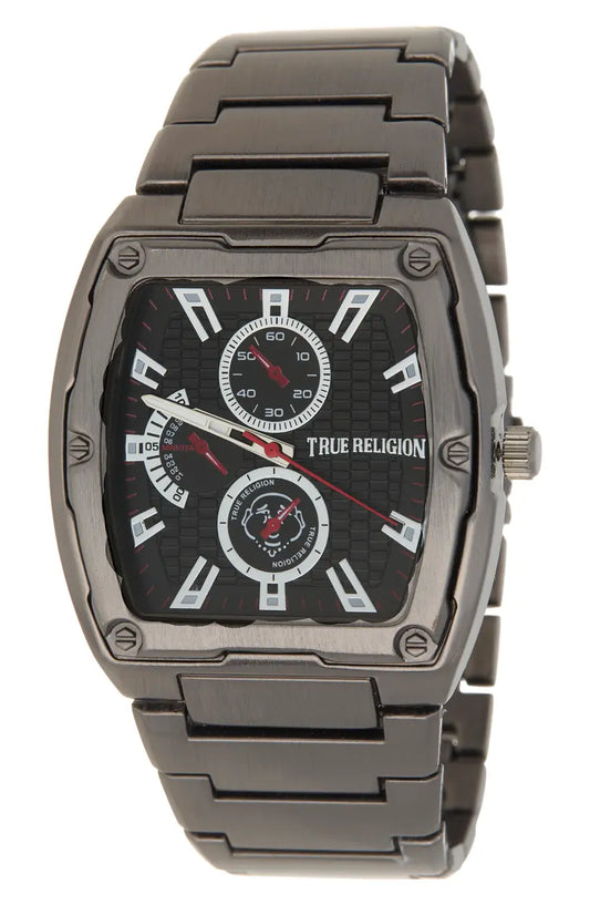 True Religion Multi-Function Square Bracelet Watch – Gunmetal 43mm