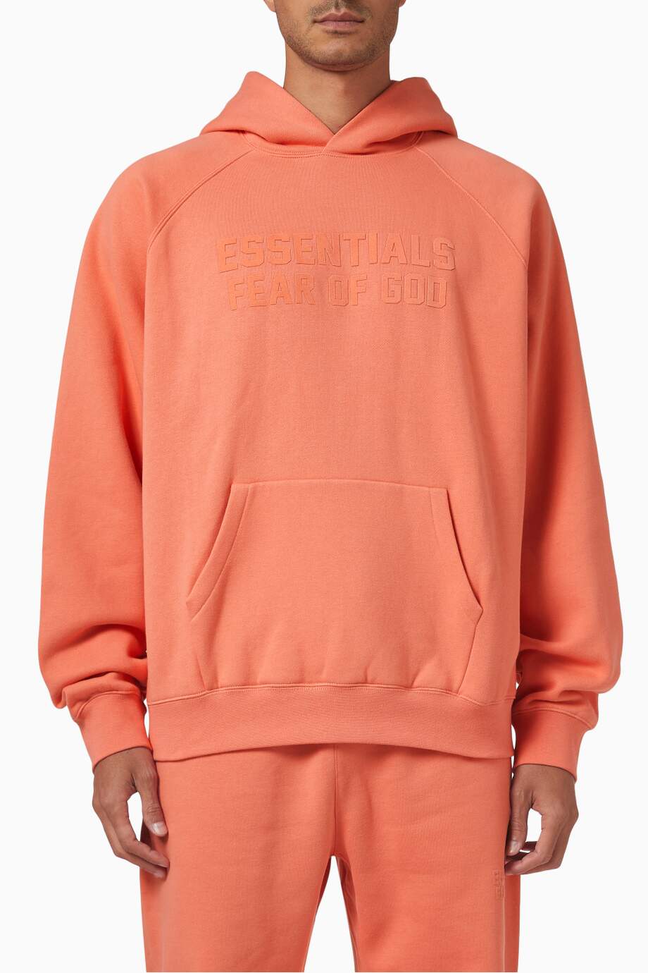 Fear Of God Essentials Hoodie Coral