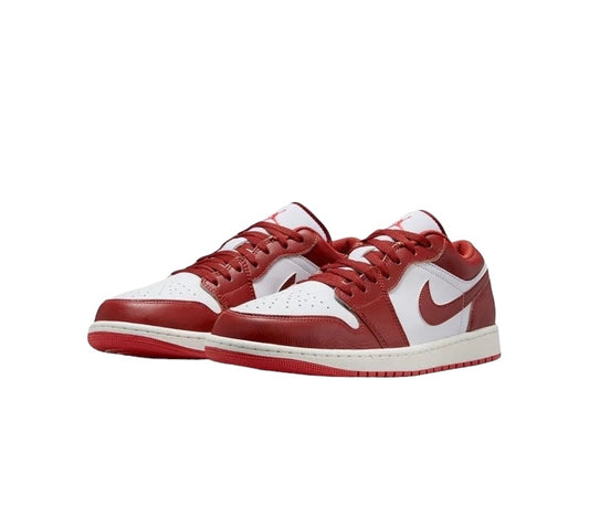 Air Jordan 1 Low Se White/Dune Red-Lobster-Sail