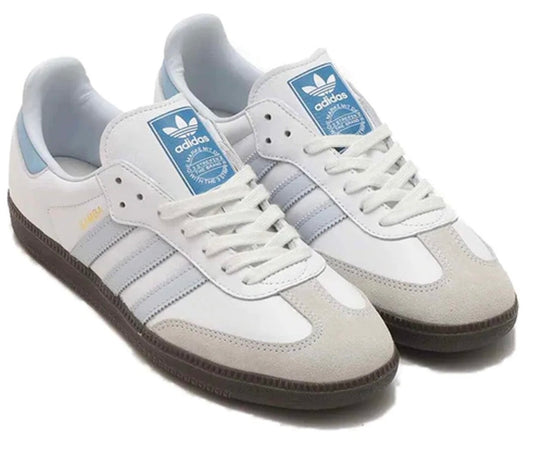 Adidas Samba OG Core White / Halo Blue / Gum