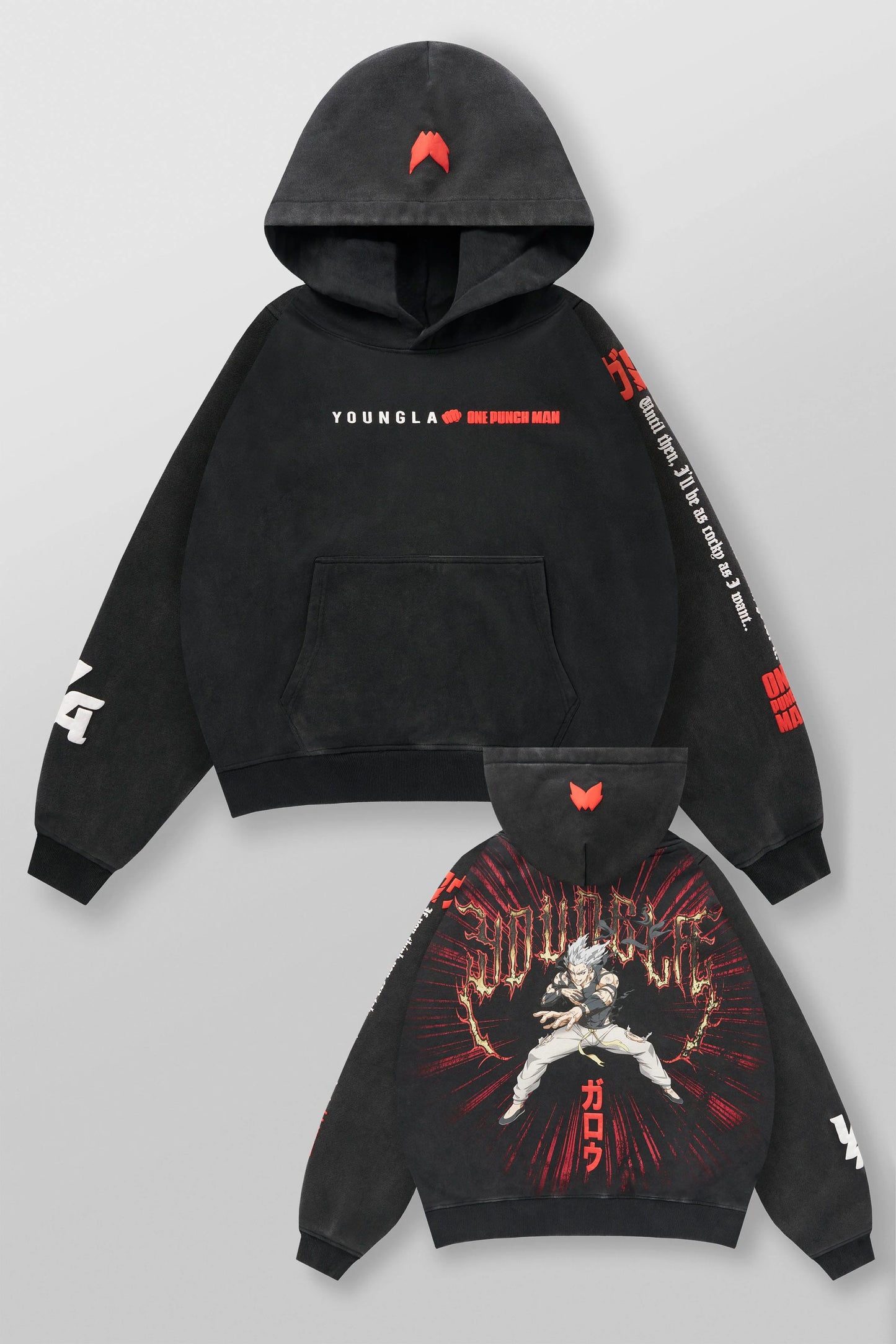 YoungLA x One Punch Man – Garou Oversized Hoodie