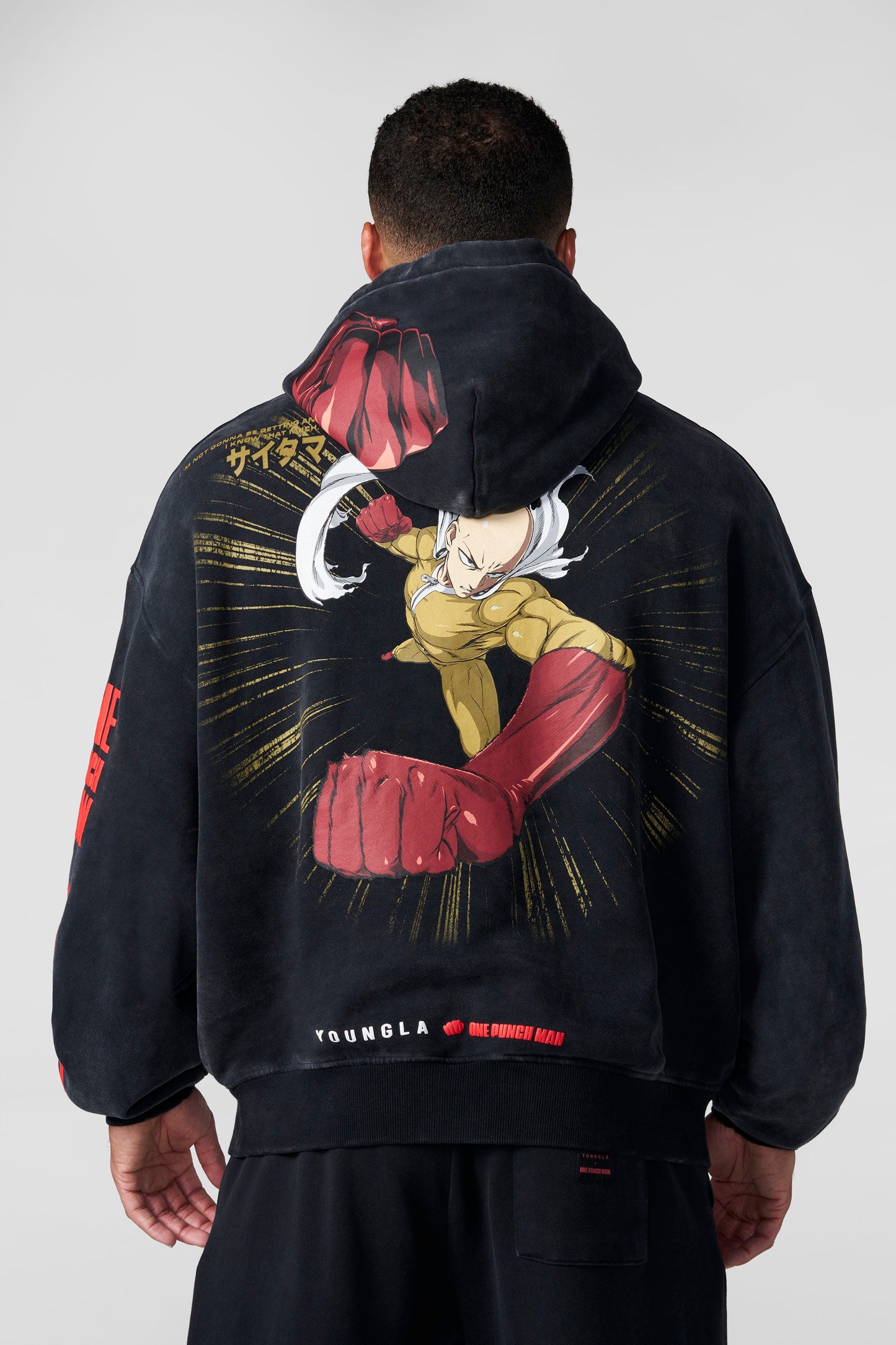 YoungLA x One Punch Man – Saitama Oversized Hoodie