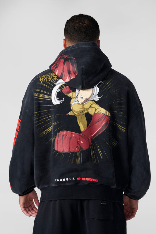 YoungLA x One Punch Man – Saitama Oversized Hoodie