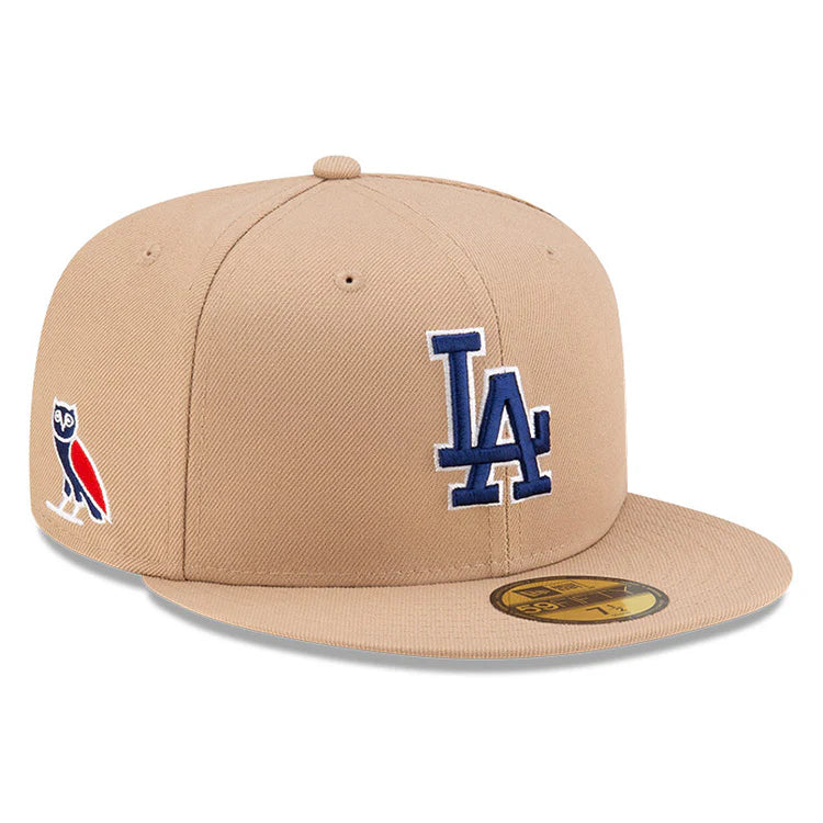 New Era OVO x MLB 2024 Los Angeles Dodgers Camel 59FIFTY Fitted Cap