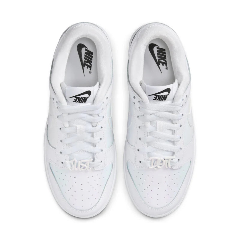 Nike Dunk Low SE Just Do It White Iridescent