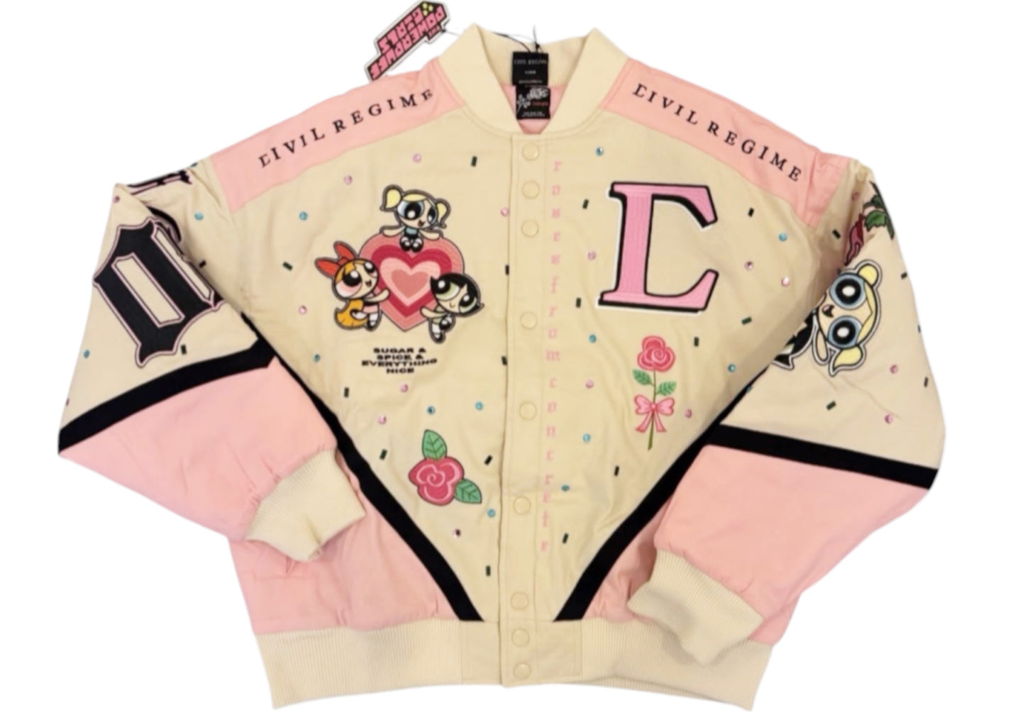Civil Regime x The Powerpuff Girls – Varsity Jacket