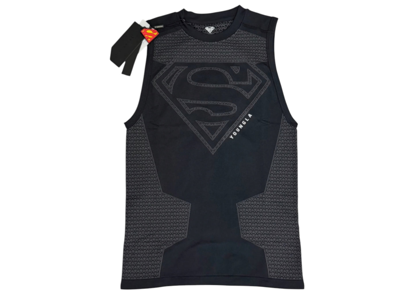 YoungLA x Superman – Compression Sleeveless Tee black