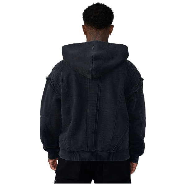 YoungLA x Batman – Armored Zip-Up Hoodie Black
