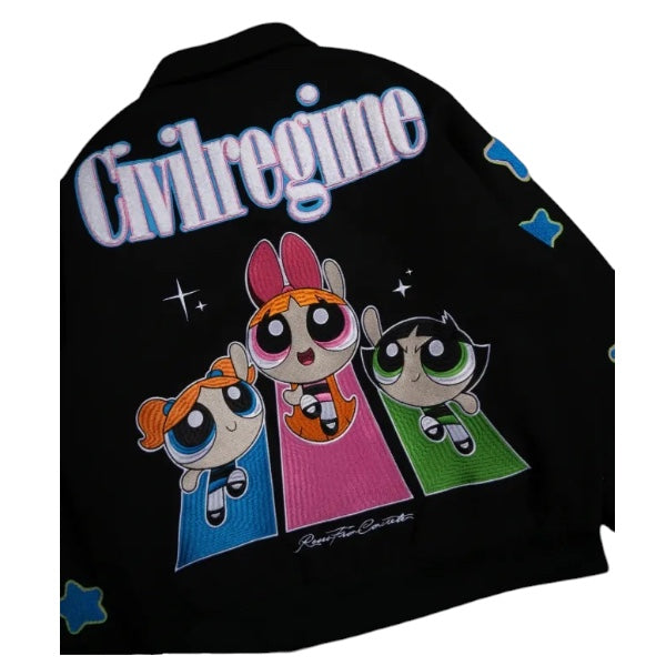 Civil Regime x The Powerpuff Girls – Varsity Jacket