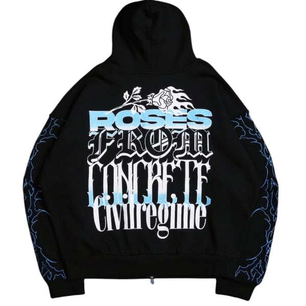 Civil Regime x Las Chicas Superpoderosas – Burbuja Zip Up Hoodie Black