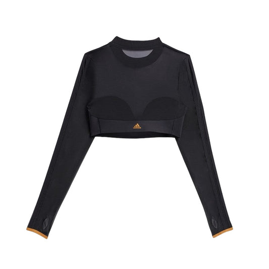 adidas x Ivy Park Mesh Crop Top Blouse Black