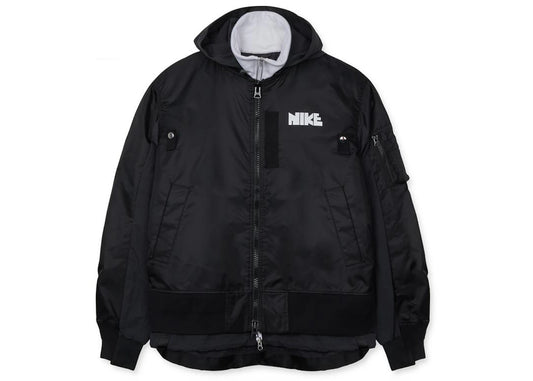 Nike x Sacai Layered Bomber Jacket Black