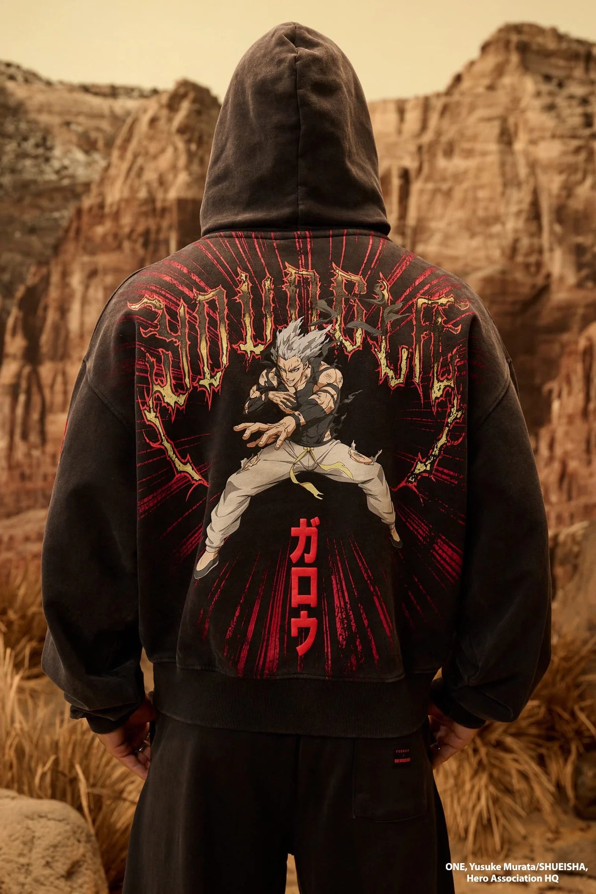YoungLA x One Punch Man – Garou Oversized Hoodie