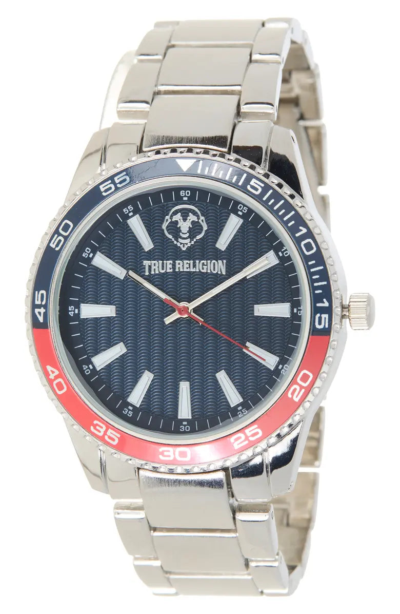 True Religion Sport Bracelet Watch – Silver/Blue 42mm