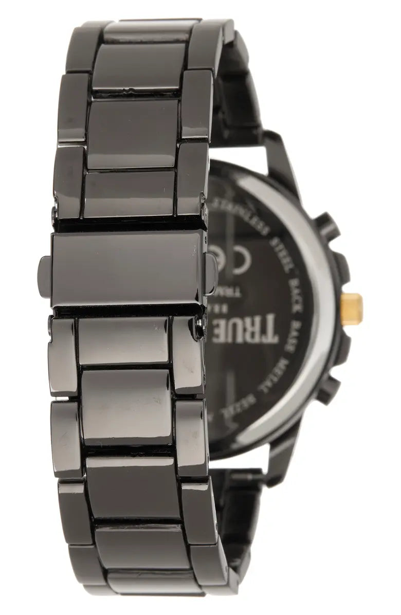 True Religion Multi-Function Square Bracelet Watch – Gunmetal 43mm